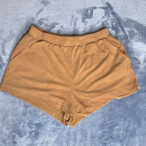 Forever 21 Algadon shorts “velvety” - brown color size large